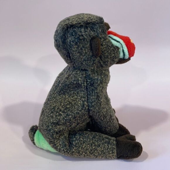 Cheeks the Baboon 1999 Ty Beanie Baby 6” Good Condition no ear tag, has Tush tag - Picture 4 of 6